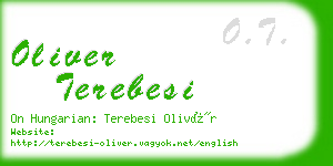 oliver terebesi business card